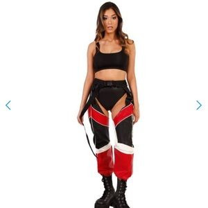 Iheartraves faux leather festival chaps
